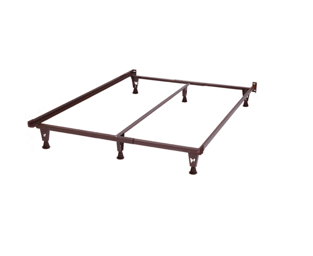 Knickerbocker Heavy Duty 4in1 Metal Bedframe with Wheels Metro Mattress