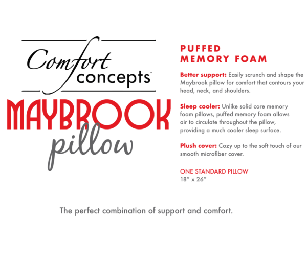 Maybrook Puffed Memory Foam Pillow