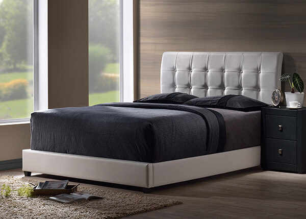 Hillsdale Lusso Bed main White Faux Leather