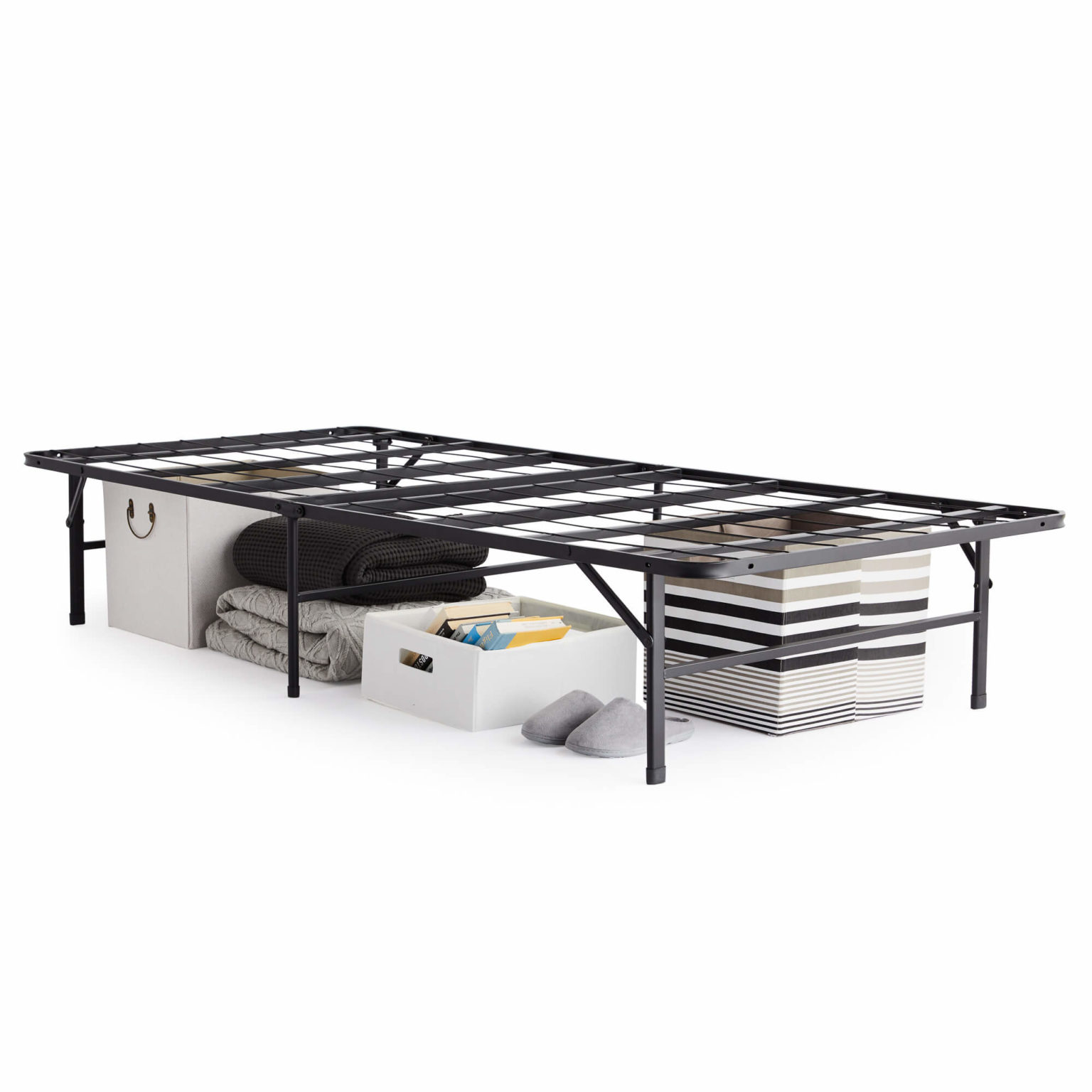 Foldable Metal Platform Bed Base