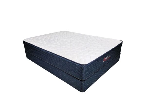 American Splendor Liberty Firm Mattress with Boxspring Foundation Set corner view