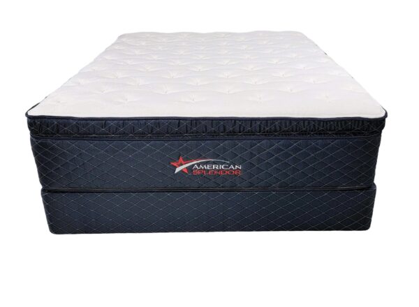 American Splendor Nobility Box Pillow Top Mattress with Boxspring Foundation