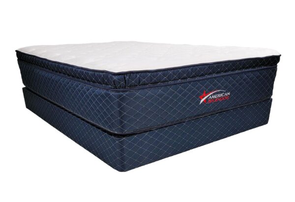 American Splendor Nobility Box Pillow Top Mattress with Boxspring Foundation Angle