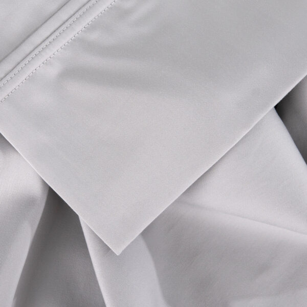 05 Hyper Cotton Light Grey Sheet Swatch BEDGEAR