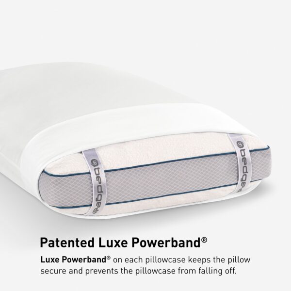 06 Dri Tec Bright White Luxe Powerband Pillowcase BEDGEAR