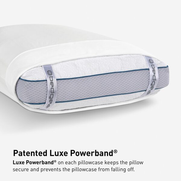 06 Ver Tex Bright White Luxe Powerband Pillowcase BEDGEAR