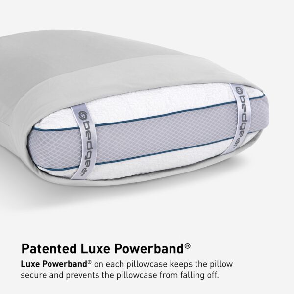 06 Ver Tex Light Grey Luxe Powerband Pillowcase BEDGEAR